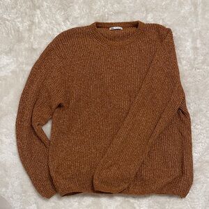 Zara Men's Tan Crewneck Sweater
